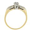 Image 2 : Antique Gold & Palladium Old European Cut Diamond Solitaire Engagement Ring