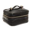 Image 2 : Chanel Black Lambskin Vintage Vanity Case