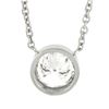 Image 6 : NEW 14k White Gold.84 ctw GIA Round Diamond Solitaire Pendant & Adjustable Chain