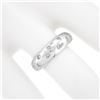 Image 6 : 14K Gold 0.18 ctw Round Brilliant Burnish Set Diamond 5.9mm Polished Stack Band