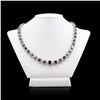 Image 3 : 67.38 ctw Fancy Black Diamond and 8.30 ctw Diamond 14K White Gold Necklace