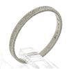 Image 4 : Antique Art Deco Platinum 1.9mm Engraved Textured Wheat Work Stackable Band Ring