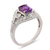Image 3 : 1.49 ctw Pink Sapphire and 0.56 ctw Diamond 18K White Gold Ring