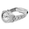 Image 4 : Rolex Ladies Quickset Sapphire Stainless Steel White Roman Dial Diamond Bezel Da