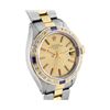 Image 3 : Rolex Ladies Two Tone Gold And Steel Champagne Dial Diamond And Sapphire Date Wa