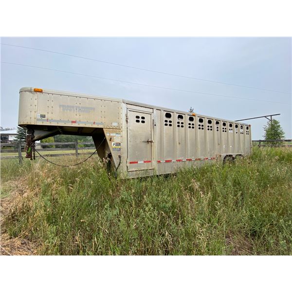 2004 Wilson Tandem Axle Alum Ball Goose-Neck Stock Trailer s/n: 1W13VAJC75H529517 We recently cleane
