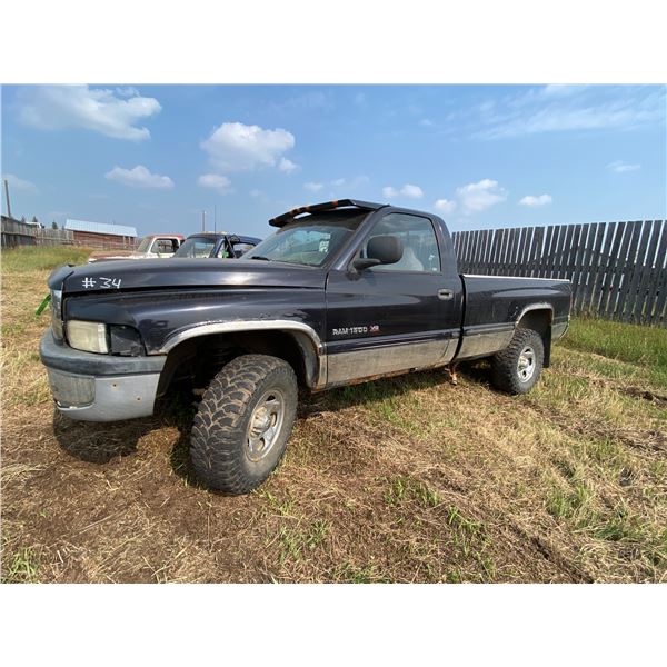 1997 Black Dodge 1500 (Reg Cab 4x4) s/n: 187HF162WSS17524 Not Running