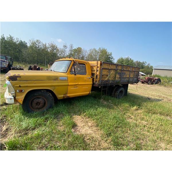 Yellow Ford 1-Ton, Sold for Parts