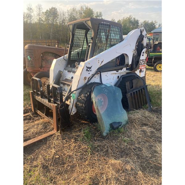 2008 Bobcat S250 2 spd # A5GM21344 c/w Pallet Forks, Not Running, Sold As Is