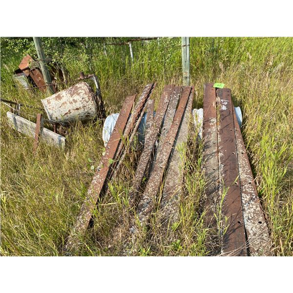 Grader Blades, Old Mixer, Plastic Tote tank