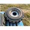 Image 6 : 3-Bobcat Tires & Rims - 2 are Solid Rubber