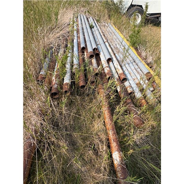 1- Lot of pipe approx. 36 3.5 " x 10 to 20 ft sold by the pile