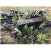 Image 1 : Lot of RR ties, cement blocks, 2x4's, misc. lumber