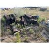 Image 8 : Lot of RR ties, cement blocks, 2x4's, misc. lumber