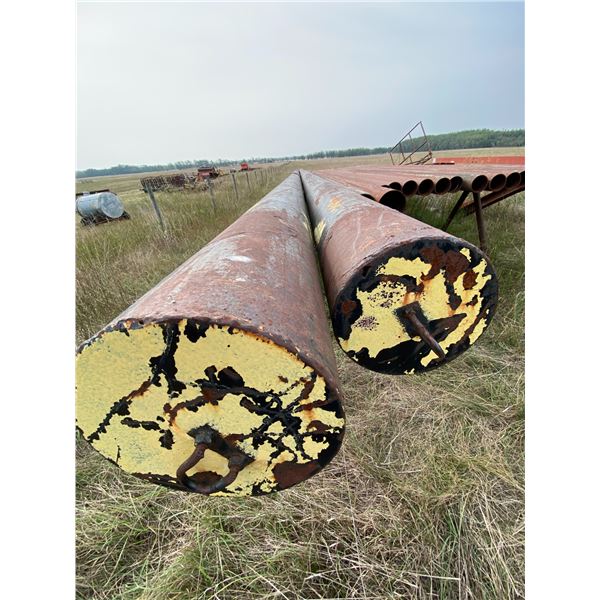 2 lengths of pipe selling together approx. 8.5in by 42ft