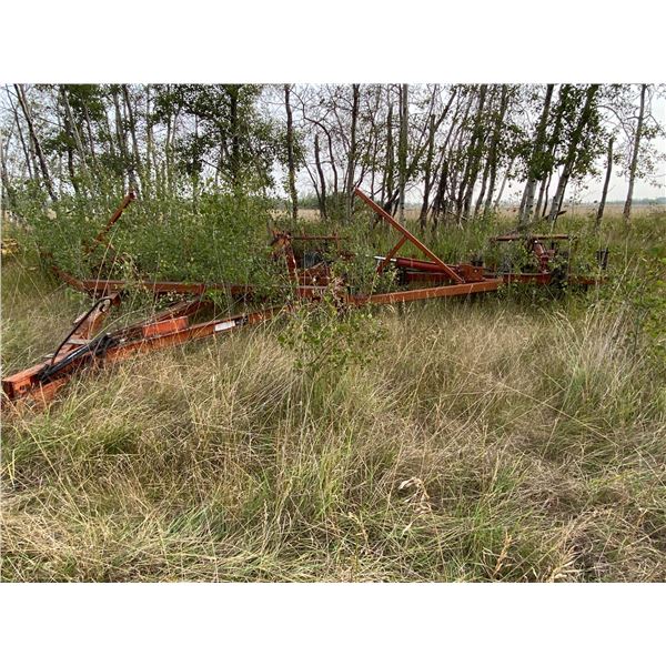 Renn approx. 30 ft deep tillage c/w tine harrows Buyer is responsible to put in transport and remove