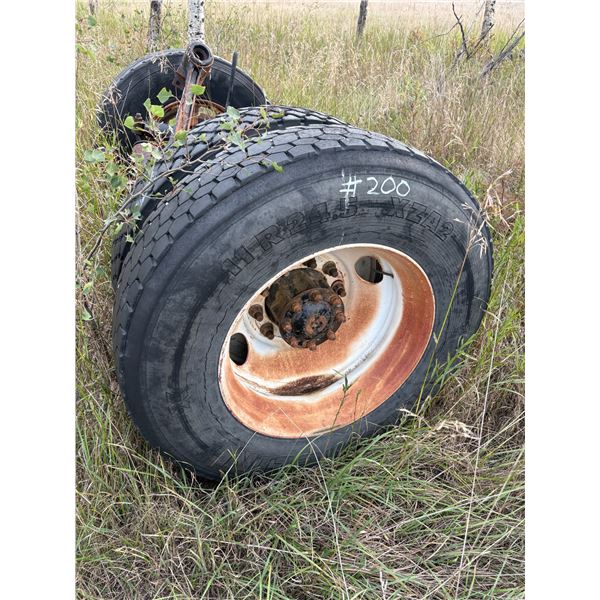 Various truck trailer axles tires and truck tailgate