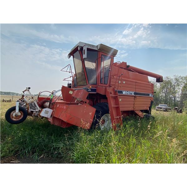 White Combine Sold for Parts