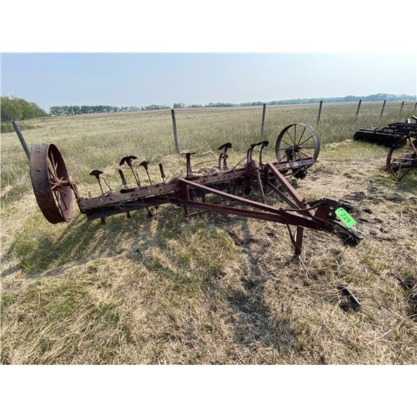 Old Steel Wheel Cultivator
