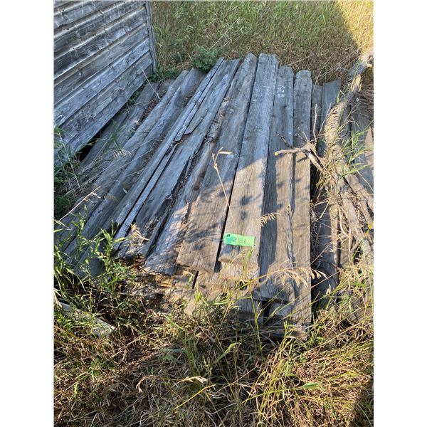 Pile of misc. lumber for a windbreak