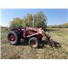 Image 1 : I.H. 504 Diesel Tractor c/w Loader. 3pt., Showing 6363 hrs. Cast Number: 375581R7. Had to Pull Start