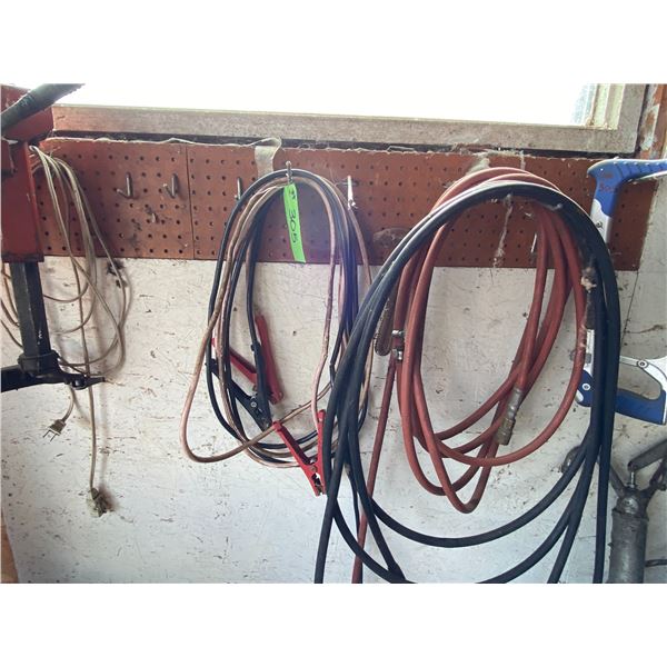 Ext. Cords, Air Hose, Cables, Hack Saw, Air Gun, Oil Pump