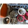 Image 7 : Two Bolt Bins c/w contents & Various Pails of Bolts & Misc.
