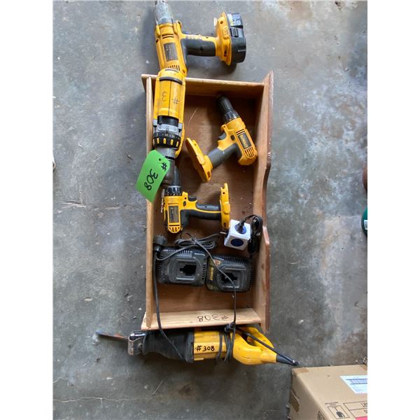 Qty of DeWalt Tools & Chargers