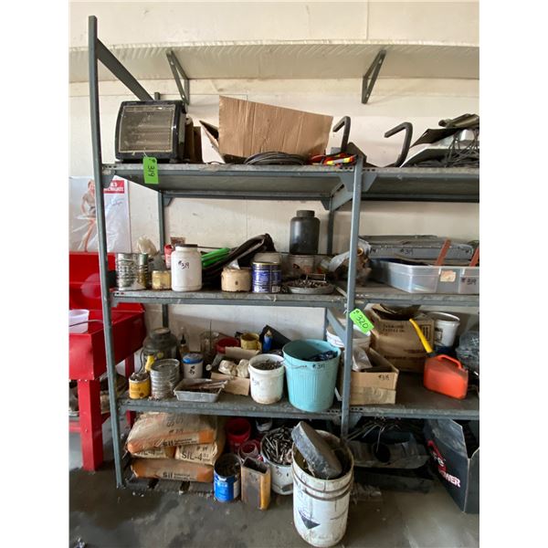 All Misc. Items on Metal Shelf