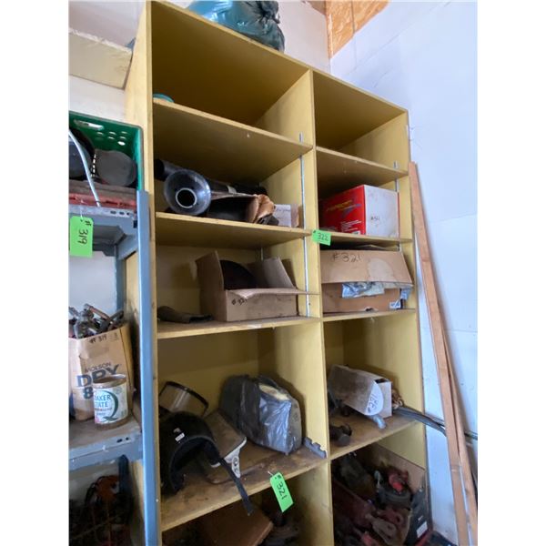 Yellow Wood Shelf Unit