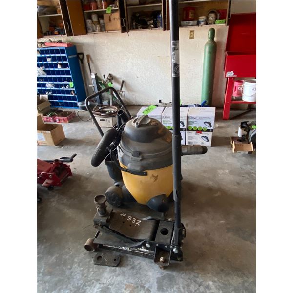 Shop Vac & Black Floor Jack