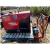Image 6 : Lincoln Eagle Gas Welder Generator c/w Cables, 2 Helmets & Orange Cart,51 Original Hrs.