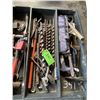 Image 6 : Two Containers of Tools, Hole Saw Kit, Wood Bits, Combination Wrench’s & Misc Tools