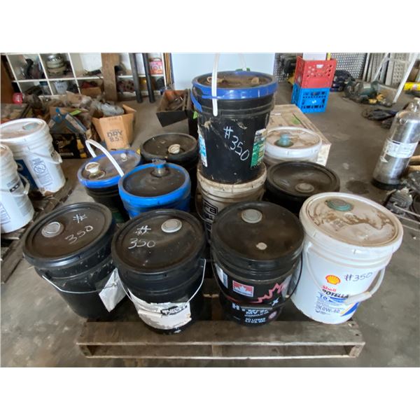 Pallet of Various Oils