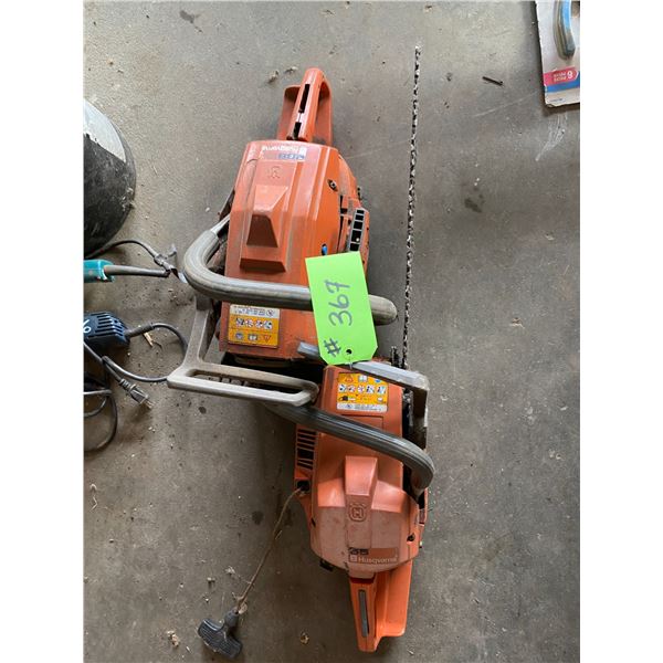 Two Husqvarna Chain Saws Model 288 & 55 THEY TURN OVER