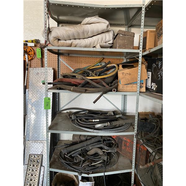 Contents on Metal Shelf & In Front of Shelf