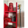 Image 2 : Red Metal Shelf Unit c/w Qty of Drill Bits