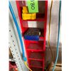 Image 4 : Red Metal Shelf Unit c/w Qty of Drill Bits