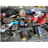 Image 10 : Large Qty of Tools & Misc. on Top of the Counter & on the Peg Board - Buyer should bring Boxes to Re