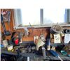 Image 2 : Large Qty of Tools & Misc. on Top of the Counter & on the Peg Board - Buyer should bring Boxes to Re