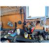 Image 3 : Large Qty of Tools & Misc. on Top of the Counter & on the Peg Board - Buyer should bring Boxes to Re