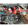 Image 6 : Large Qty of Tools & Misc. on Top of the Counter & on the Peg Board - Buyer should bring Boxes to Re
