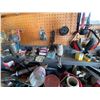 Image 7 : Large Qty of Tools & Misc. on Top of the Counter & on the Peg Board - Buyer should bring Boxes to Re