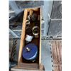 Image 9 : Wood Cabinet c/w quantity of Tools & Misc.