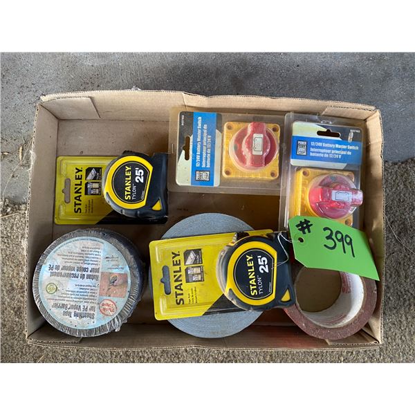 Tape Measures, Tape, 12 Volt Switches