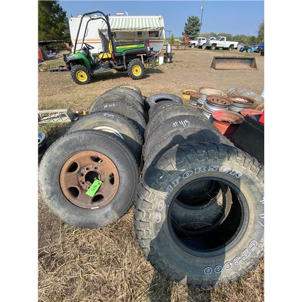 Large Assortment of Various Tires