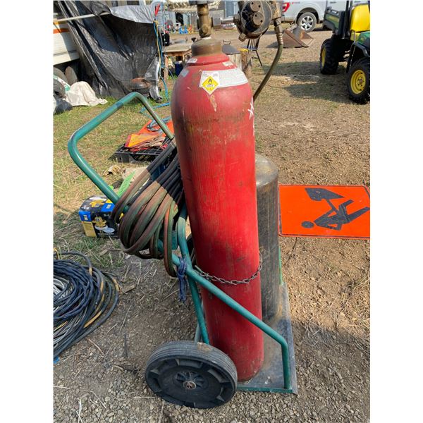 Cutting Torch & Cart Complete as shown on Picture