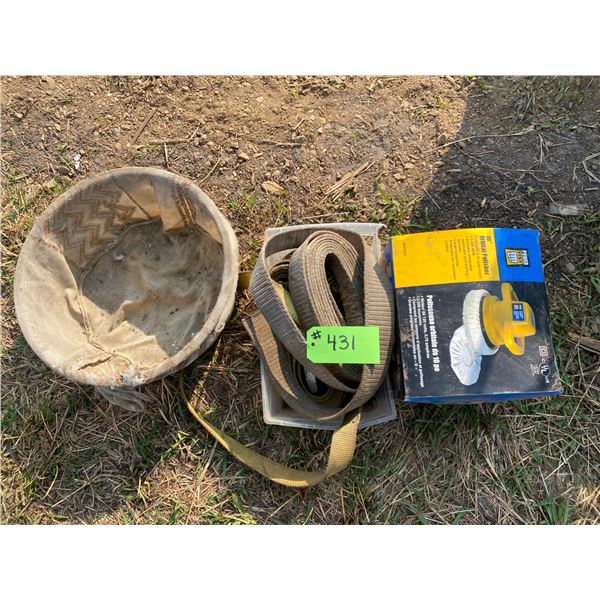 Electric Buffer, Straps & Mesh Strainer