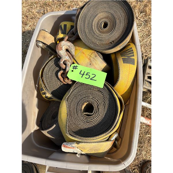 Tote of tie down straps