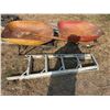Image 4 : Crating, floor jack, 2wheel barrows and step ladder